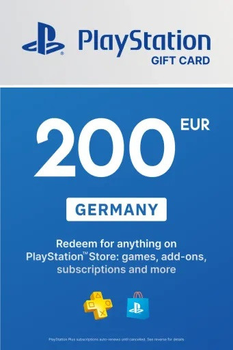 PlayStation Store Card 200 EUR | Playstation Network Germany (ключ активації)