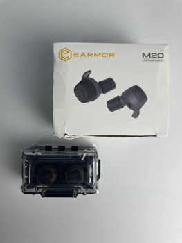 Военные беруши Earmor М20Т с активным шумоподавлением, для стрельбы, цвет: олива