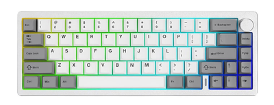 Беспроводная механическая игровая клавиатура с Hot-Swap YUNZII AL68 White