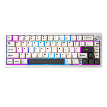 Беспроводная механическая игровая клавиатура с Hot-Swap YUNZII AL66 White
