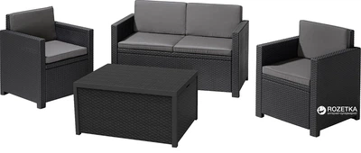 Набір меблів Allibert Monaco set Graphite (8711245128177)