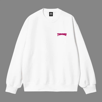 Світшот Thrasher 10009 білого кольору, розмір S