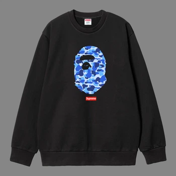 Свитшот Supreme 10006 черного цвета, размер L