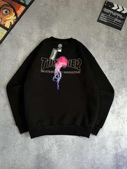 Свитшот Thrasher 10001 черного цвета, размер L