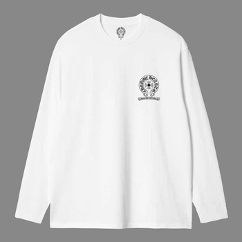 Лонгслив Chrome Hearts 10001 белого цвета, размер S – Брендовая