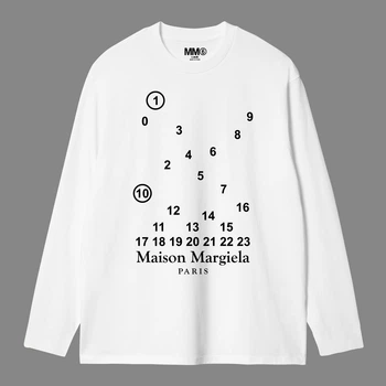 Лонгслив Maison Margiela 10007 белого цвета, размер L