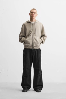 Джинси-карго Zara Baggy Fit 32 чорний 5575/303/800