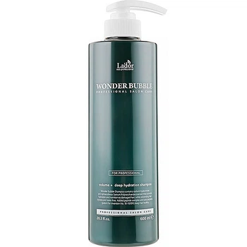 Пептидный шампунь для объема и гладкости локонов LADOR WONDER BUBBLE SHAMPOO - 600 мл