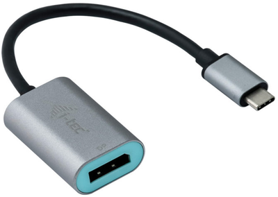 Адаптер i-tec USB-C 3.1 - DIsplayPort 4K/60 Гц 0.15 м Silver (C31METALDP60HZ)