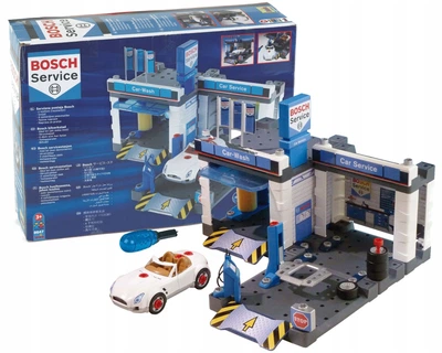 Игрушечная станция технического обслуживания Bosch Car Service Klein с автомойкой 8647 (9038)