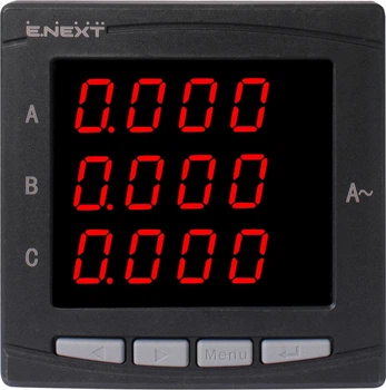 Аналізатор параметрів мережі e.meter.pro.96.m.led 96х96мм АС 230В 5А 0-450В RS-485 p079004
