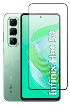 Защитное стекло для Infinix Hot 50i / проклейка по всей плоскости экрана