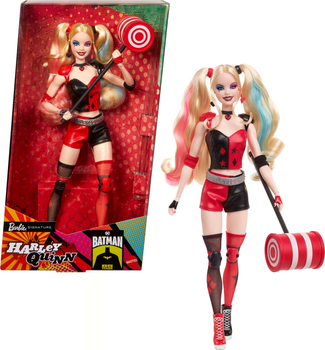 Lalka Mattel Barbie Signature DC Batman Harley Quinn HRM84 (0194735181100)