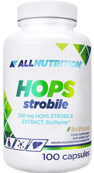 Харчова добавка Allnutrition Hops Strobile Екстракт хмелю звичайного 350 мг 100 капсул (5902837749150)