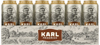 Упаковка пива Saku Karl Friedrich светлое фильтрованное 5% 0.568 л x 24 шт (4740019501025)