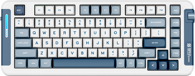 Клавіатура бездротова MCHOSE X75 Wireless/Bluetooth/USB Navy Blue (X75-3A)