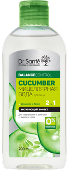 Мицеллярная вода для лица Dr.Sante Cucumber Balance Control, 200 мл