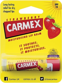 Бальзам-стик для губ Carmex SPF 15 Клубника, 4.25 г
