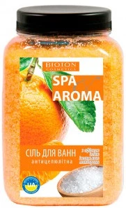 Морська сіль для ванн Bioton Cosmetics Spa Aroma з ефірною олією іспанського мандарину, 750 г