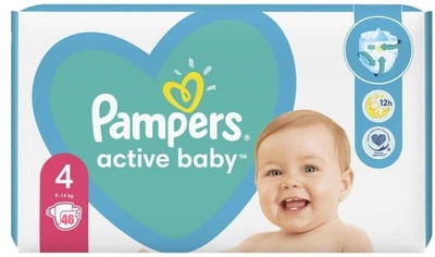 Подгузники Pampers Active Baby 4 (9-14 кг), 46 шт