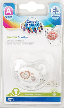 Пустышка силиконовая Canpol Babies Newborn baby круглая (с 0 до 6 месяцев), 1 шт