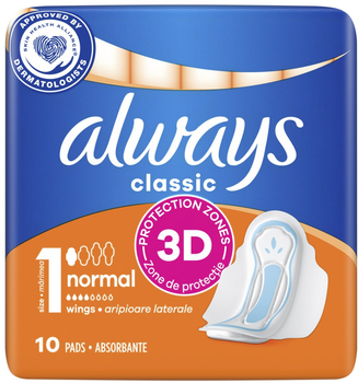 Гігієнічні прокладки Always Classic Normal, 10 шт (4 краплі)