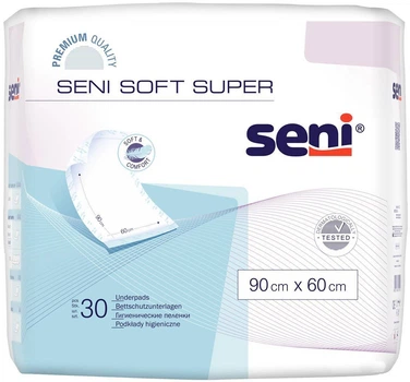 Одноразовые пеленки Seni Soft Super , 90х60 см, 30 шт