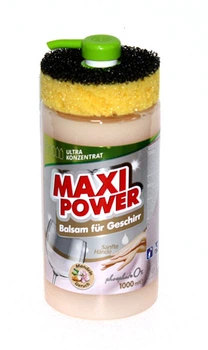 Средство для мытья посуды Maxi Power с мигдальным бальзамом, 1 л