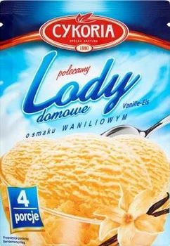 Мороженое для домашнего приготовления Cykoria Lody со вкусом ванили, 60 г