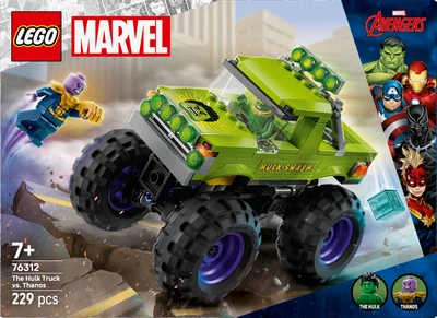 Конструктор LEGO Super Heroes Marvel Вантажівка Халка проти Таноса 229 деталей (76312)