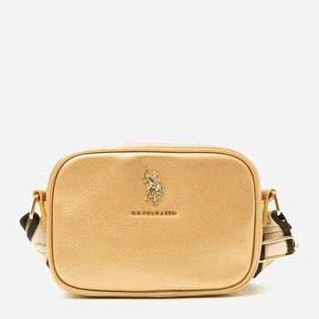Сумка кросс-боди через плечо женская маленькая U.S. Polo Assn 27A321-AA00A Золотистая (786662171837_1159825226)