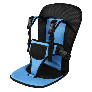 Автокресло детское бескаркасное портативное универсальное 9-18 кг SmartUs Multi Function Car Cushion NY-26 синее