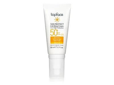 Сонцезахисний крем для обличчя SPF50+ TopFace Sun Protect Anti Shine Cream SPF50+ 50мл (8681217252967)