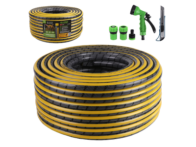 Шланг армований 4-х шаровий Alloid Pro Amber Hornett 3/4" 50м + подарунок