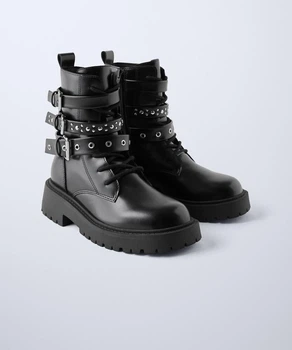 Демісезонні чоботи для дівчини Zara чорні 37р