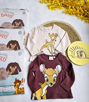 Реглан-лонгслив детский Disney Baby 62-68 см для девочек 523596