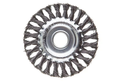 Щетка дисковая Intertool 125 мм плетеная (BT-7125)