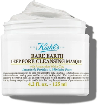 Маска з амазонською глиною для очищення та звуження пір - Kiehl's Rare Earth Deep Pore Cleansing Mask 125ml.