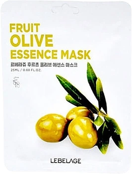 Тканинна маска з оливковою олією - Lebelage Fruit Olive Essence Mask 25ml (1320436-30766821)