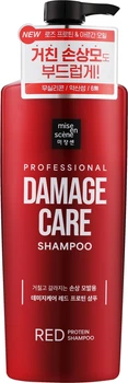 Восстанавливающий шампунь Mise En Scene Damage Care Red Protein Shampoo протеиновый для поврежденных волос 680 мл (8809925130067)