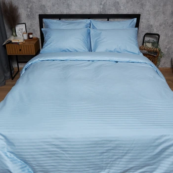 Набір Moon&Star Satin Stripe Ocean Calm Простирадло 150х220 см + 2 наволочки 50х70 см (MS-880000685)