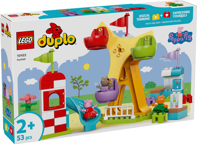 Конструктор LEGO DUPLO Peppa Pig Ярмарок розваг 53 деталі (10453)