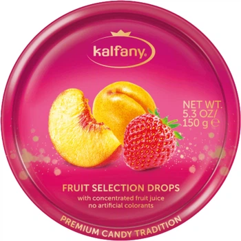 Леденцы Kalfany Fruit Selection Фруктовый микс 150 г (4002590703640)