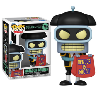 Фигурка Funko Pop Футурама Бендер Futurama Bender Matador 10 см FP F B 1756