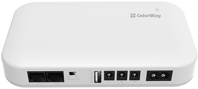 ББЖ для роутера ColorWay CW-PB100LI3WT 10000mAh (21W DC 5V/9V/12V/24V)