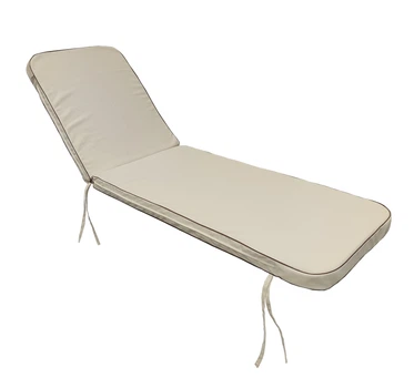 Матрац для шезлонга eGarden Mare двухсторонній акрил 195x58x6 см кремовий