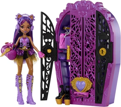 Кукла Mattel Монстер Хай Клодин Вульф Шкаф с секретами Monster High Skulltimate Secrets Clawdeen Wolf with Wardrobe (HXH85)