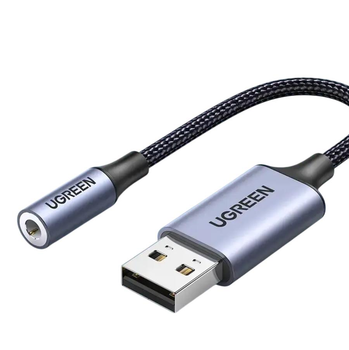 Зовнішня звукова карта Ugreen USB to 3.5 mm