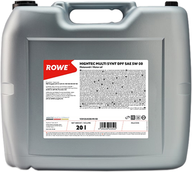 Моторное масло ROWE HighTec Multi Synt DPF SAE 5W-30 20 л (20125-0200-99)