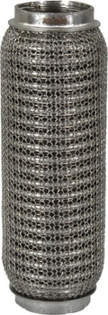 Гофра глушителя 45х200мм. 3-х слойная Interlock, кольчуга (AGK) (короткий фланец) M45200